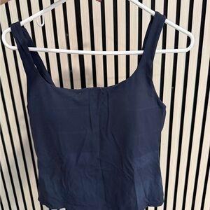 Classic Navy Square Neck Women’s Tank Top